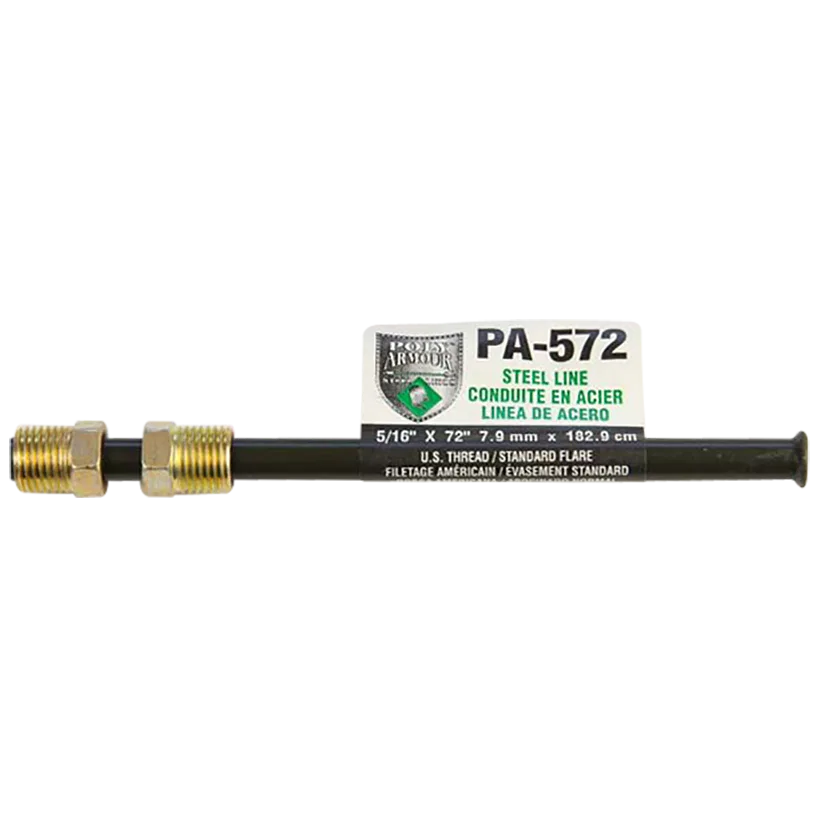 PA-572 – AGS Fuel Line, For Domestic Vehicles 72 Inch Length 5/16 Inch Diameter Bendable PVF Coated Steel Single With...